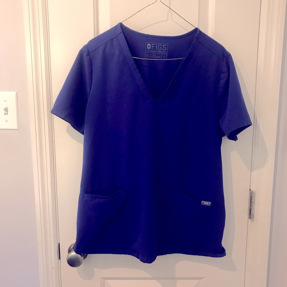 Figs Casma Size L deep royal blue